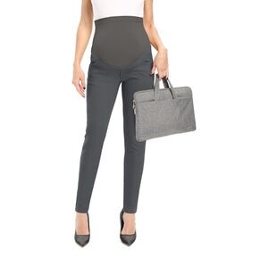Maternity Work Trousers in Charcoal Gray